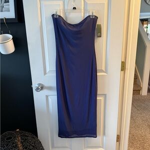 NWT Wild Fable Blue Strapless Dress
